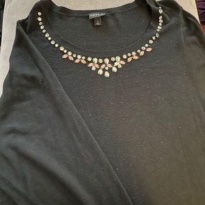 Torrid black embellished sweater